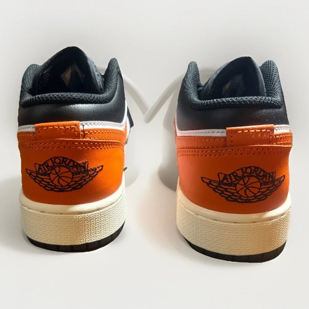 Nike‎ Air Jordan 1 Retro Low Shattered Backboard Orange Youth Shoes 553558-081